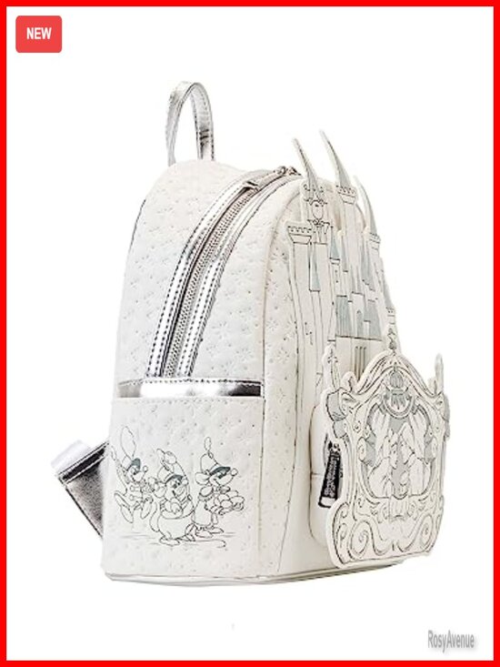Loungefly Disney Cinderella Mini Backpack Faux Leather Casual Daypack main image 5